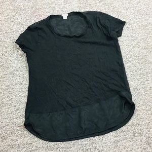 J Crew Round Neck Top Short Sleeve Size Small